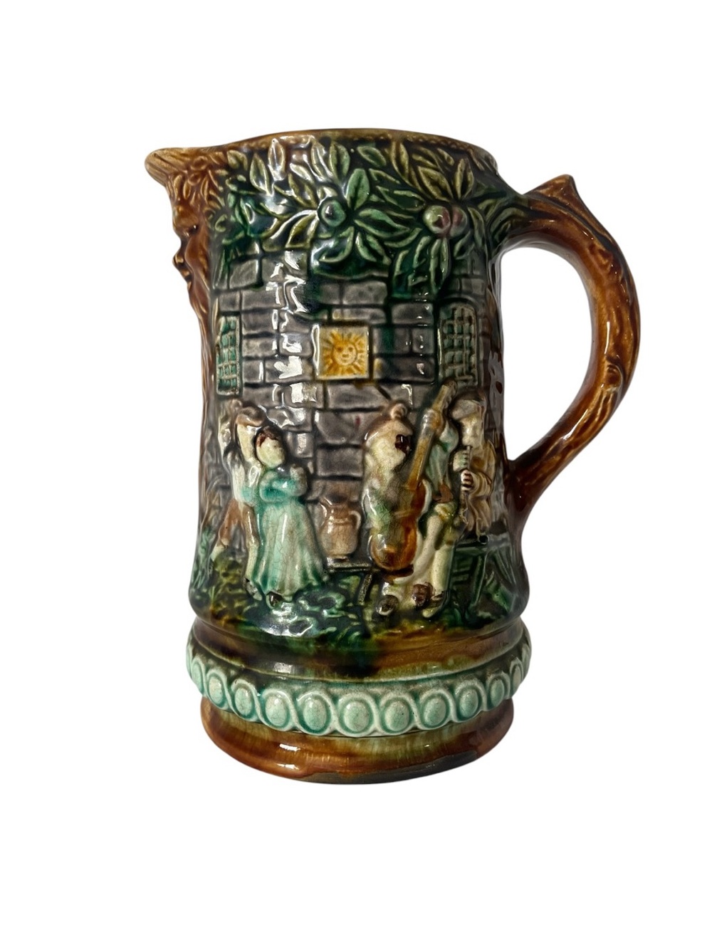 Vintage French Majolica Pitcher